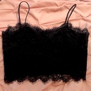 Cami scalloped lace tank top